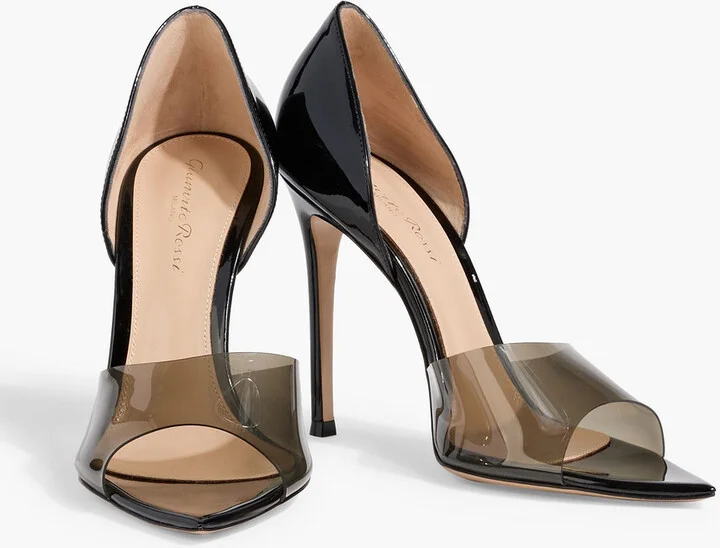 Bree 105 PVC-trimmed patent-leather pumps - Image 5