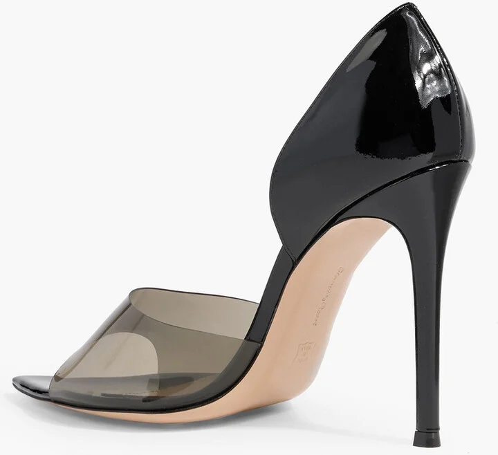 Bree 105 PVC-trimmed patent-leather pumps - Image 6