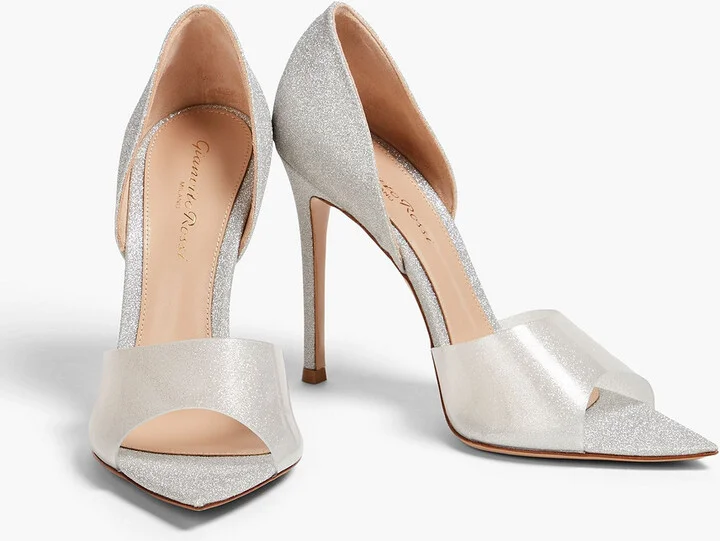 Bree glittered woven and PVC pumps - Image 2