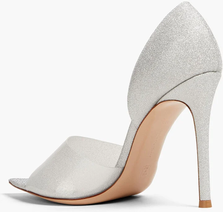 Bree glittered woven and PVC pumps - Image 3