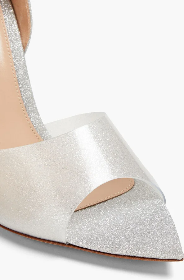 Bree glittered woven and PVC pumps - Image 4