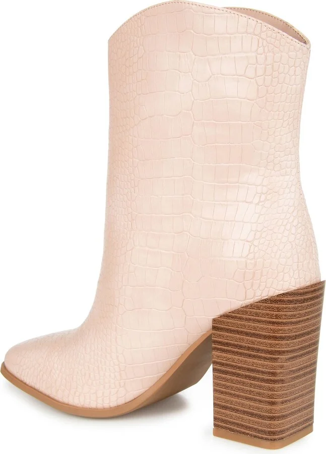 Brekkin Croc Embossed Tru Comfort Foam Western Bootie - Image 7
