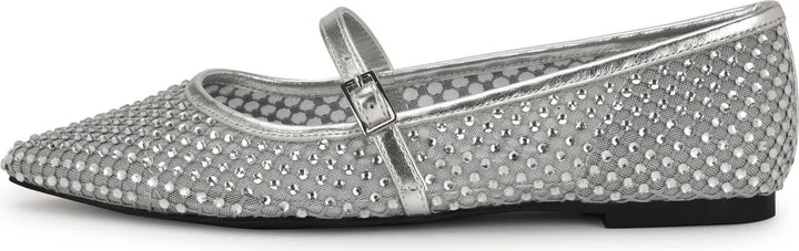Bren Rhinestone Mary Jane Mesh Flat - Image 3