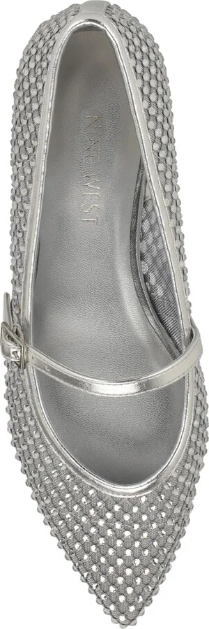 Bren Rhinestone Mary Jane Mesh Flat - Image 4