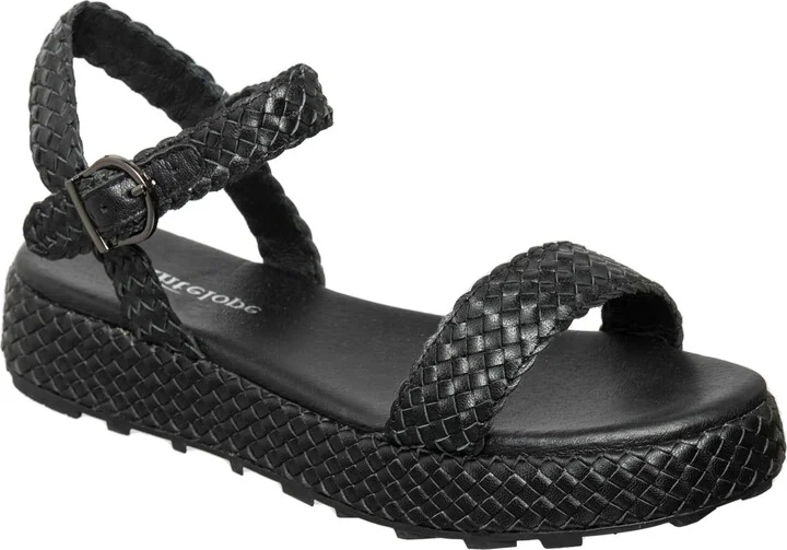 Brenna Woven Leather Sandal