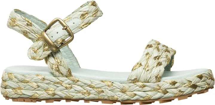 Brenna Woven Raffia Sandal - Image 4