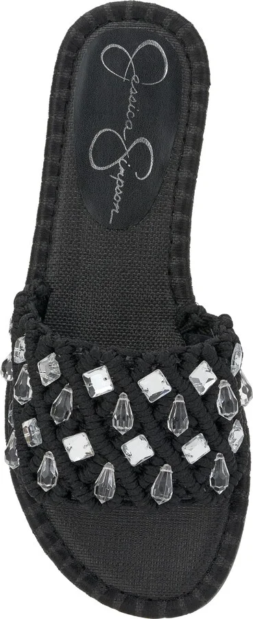 Brennara Crystal Embellished Slide Sandal - Image 5