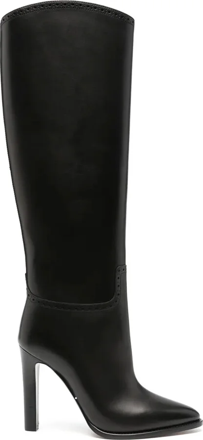 Brently 100mm knee-high leather boots