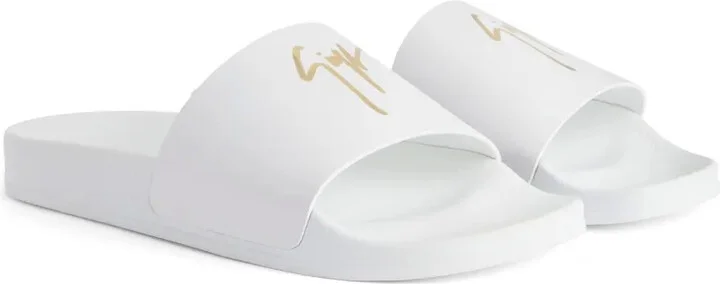 Brett leather logo slides - Image 2