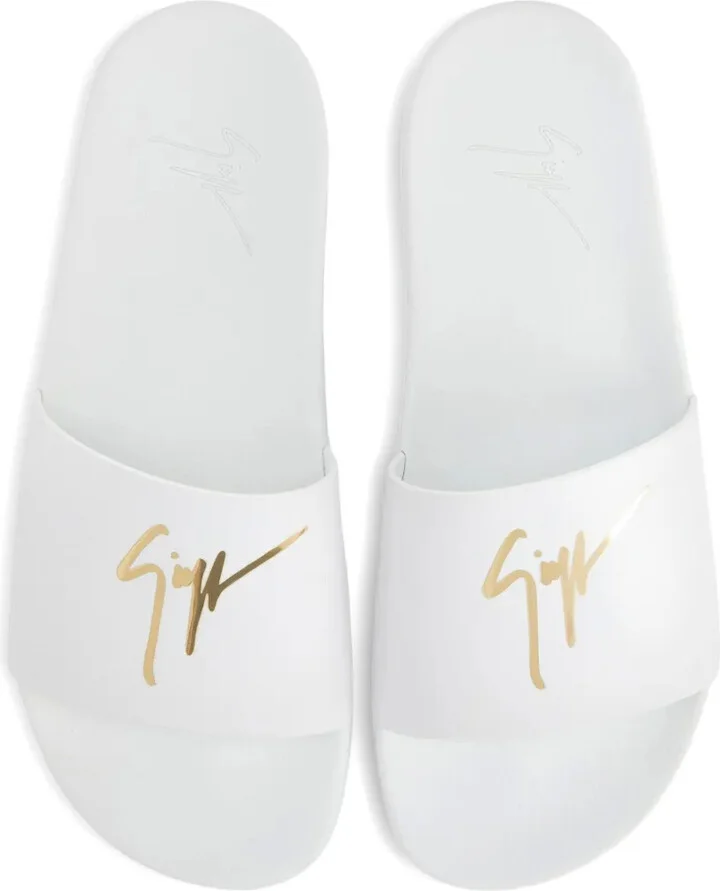 Brett leather logo slides - Image 3