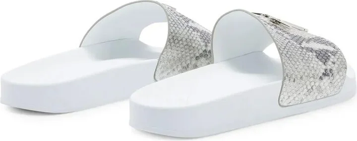 Brett snake-print sliders - Image 2