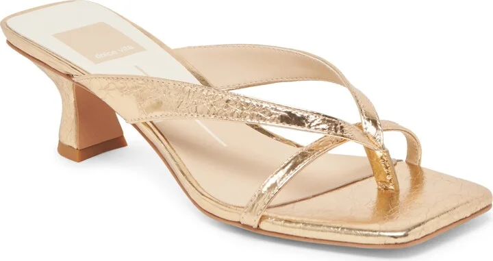Gold Distressed Leather