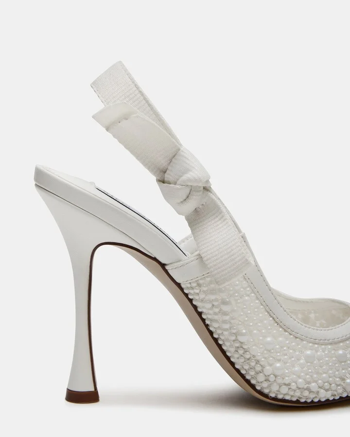 Bri White Lace Pearl - Image 3