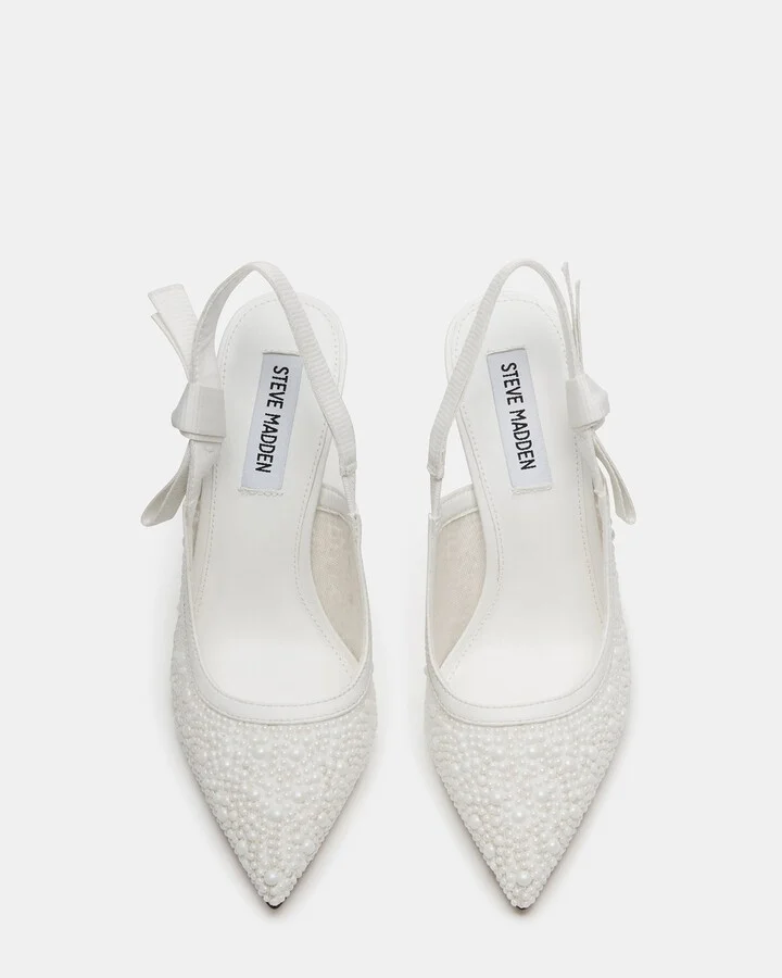 Bri White Lace Pearl - Image 4