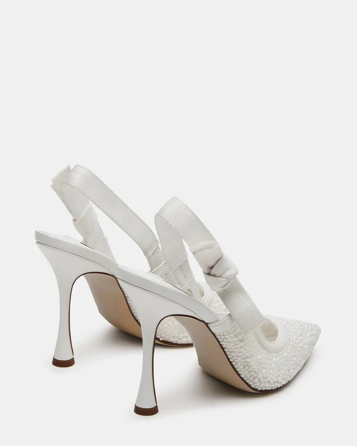 Bri White Lace Pearl - Image 5