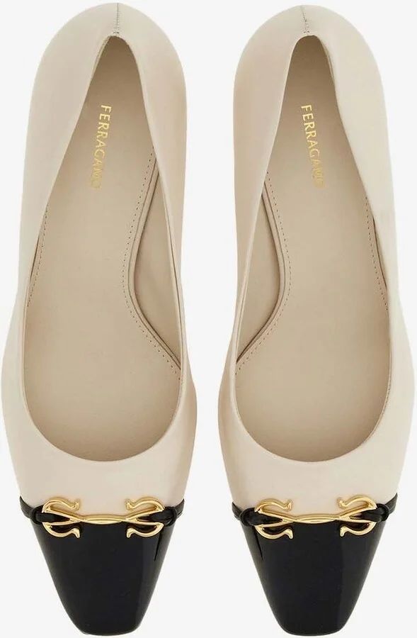 Bria 60 Cap-Toe Pumps in Calf Leather - Image 2