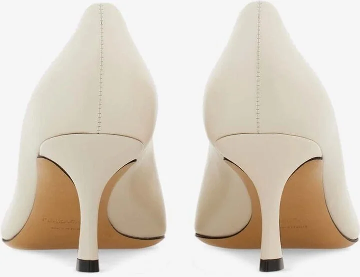 Bria 60 Cap-Toe Pumps in Calf Leather - Image 3