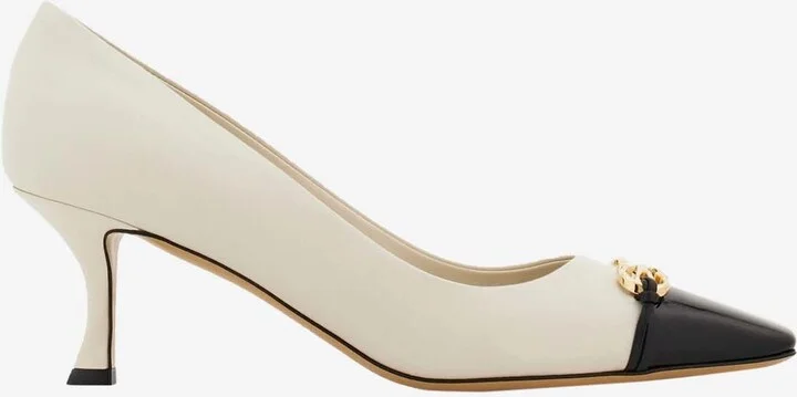 Bria 60 Cap-Toe Pumps in Calf Leather