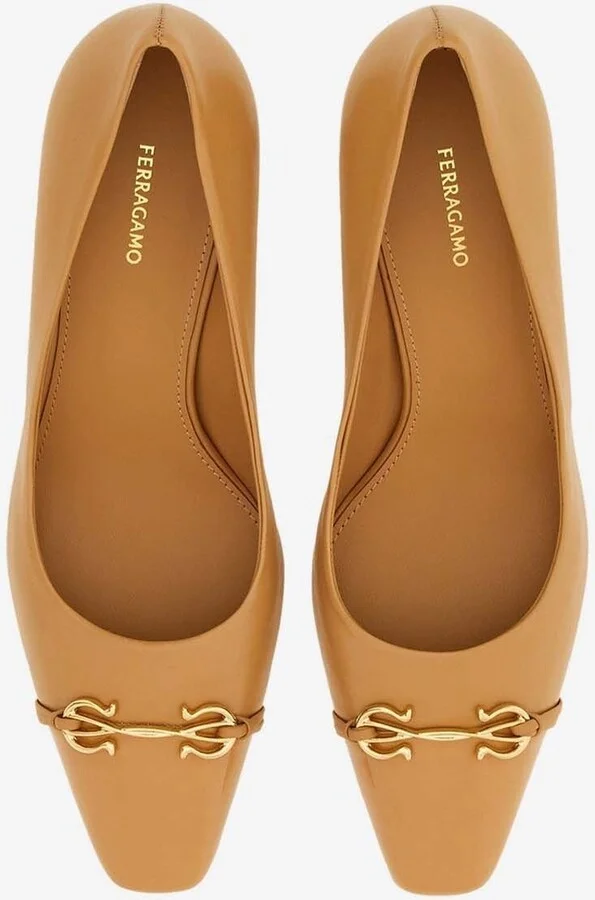 Bria 60 Gancini Pumps in Calf Leather - Image 2