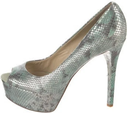 Animal Print, Blue, Metallic