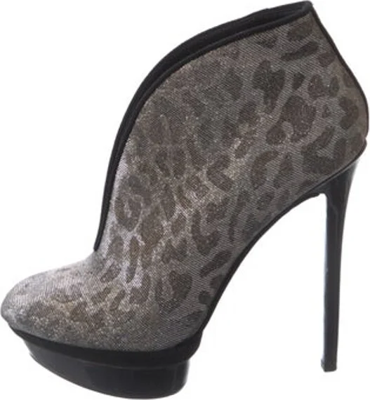 Animal Print, Metallic, Silver