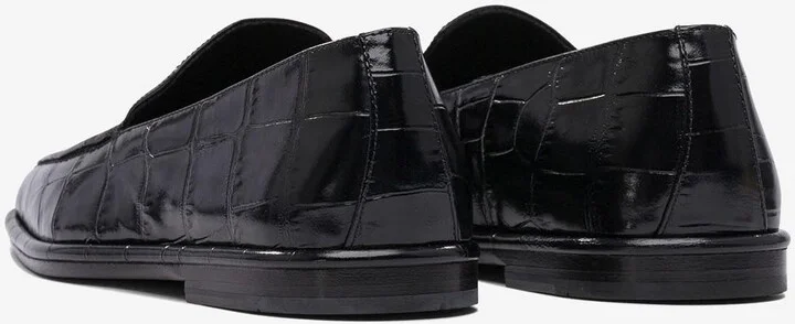 Brian Croc-Embossed Leather Loafers - Image 3