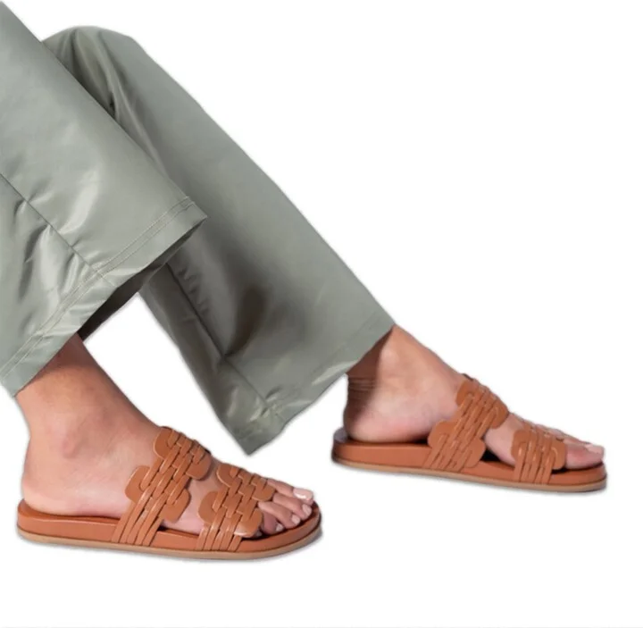 Brian Natural Sole Sandal-Brown - Image 2