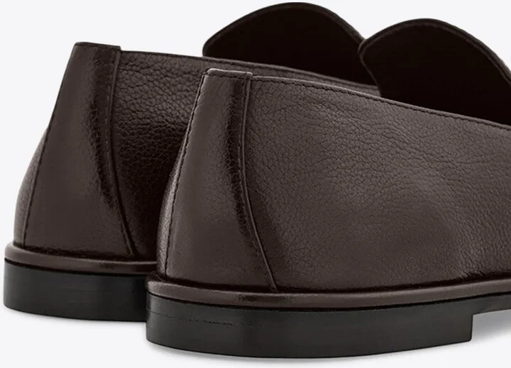 Brian Square-Toe Leather Loafers - Image 2