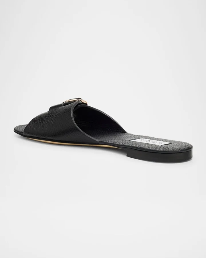 Briar Leather Slide Sandals - Image 10