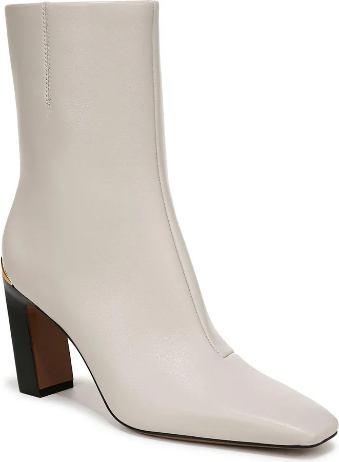 Briar Womens Leather Square Toe Mid-Calf Boots