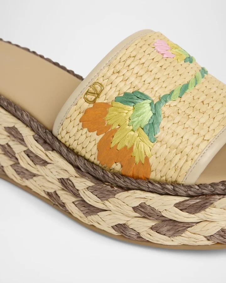 Bribri Floral Flatform Espadrille Sandals - Image 2
