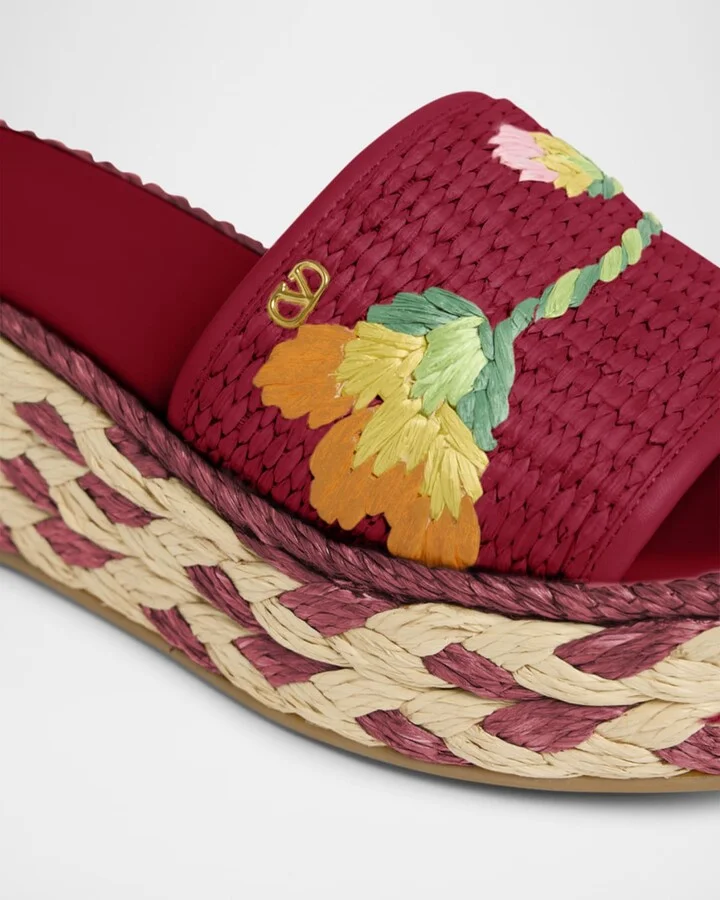 Bribri Floral Flatform Espadrille Sandals - Image 5