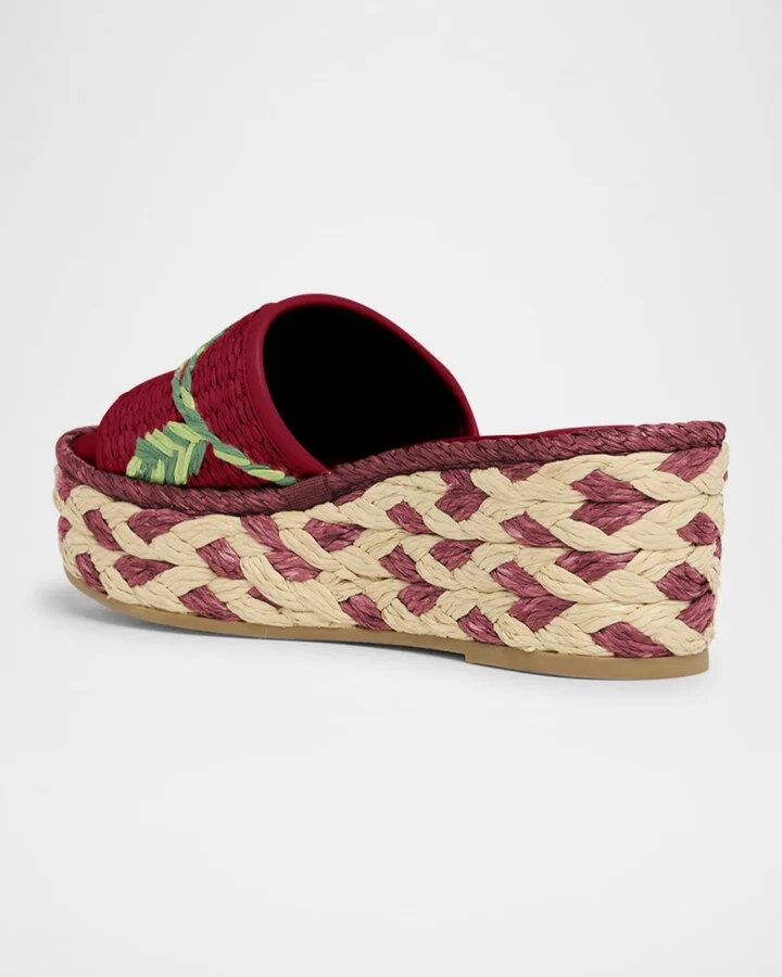 Bribri Floral Flatform Espadrille Sandals - Image 9