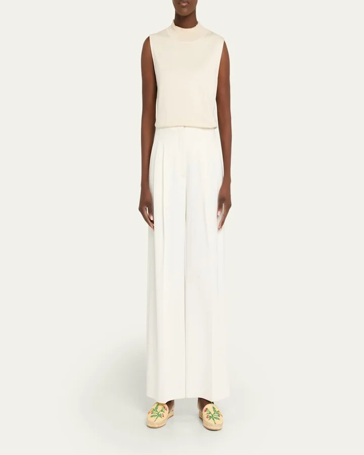 Bribri Raffia Flower Flat Espadrille Sandals - Image 3