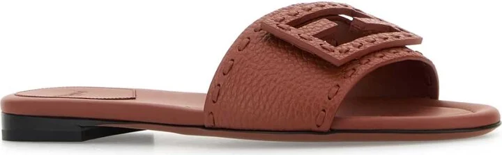 Brick Leather Baguette Slippers - Image 2