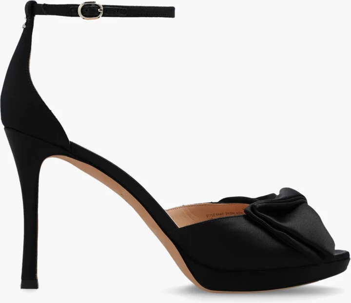 ‘Bridal’ Heeled Sandals, , - Black