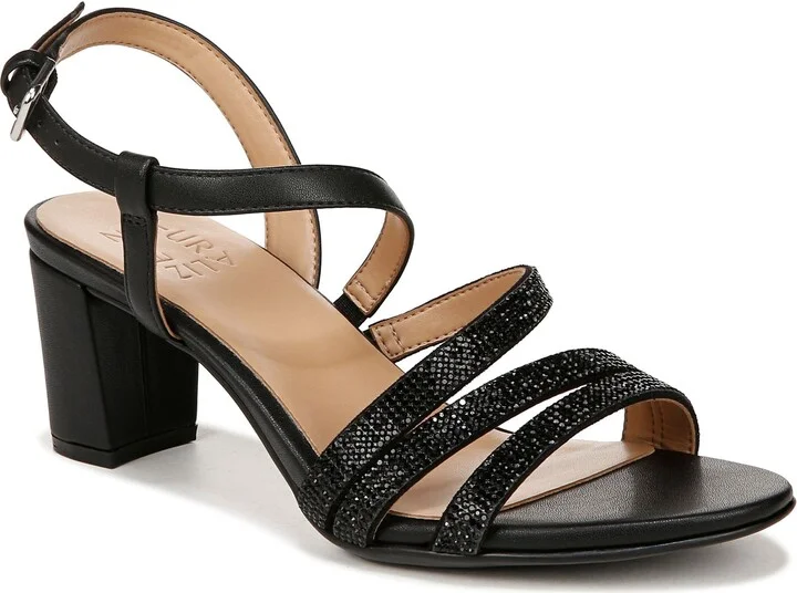 BLACK CRYSTAL FAUX LEATHER