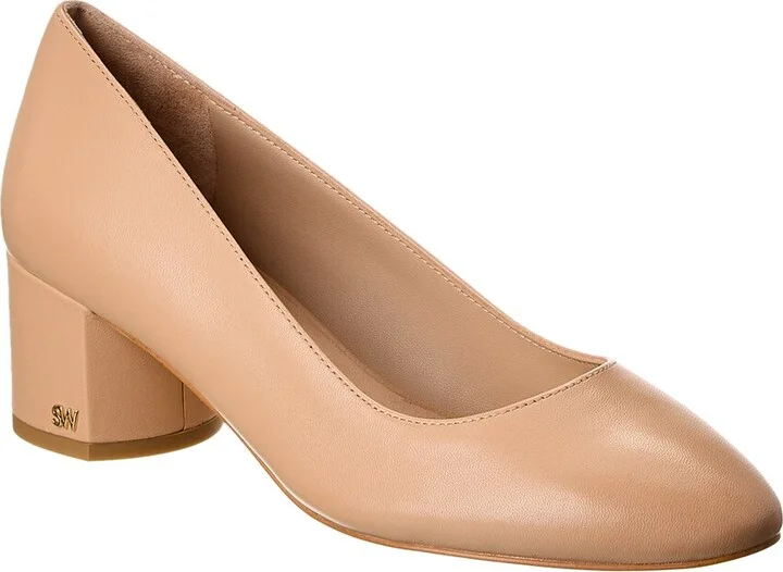 Bridget 50 Block Leather Pump