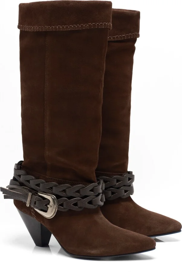Bridget Buckle Strap Slouch Boot - Image 11