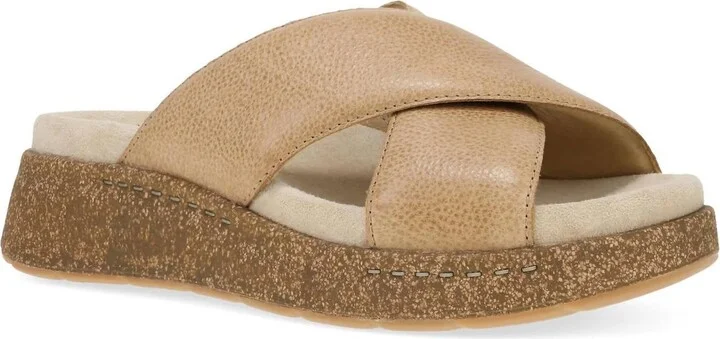 Bridget Cork Platform Sandals In Honey