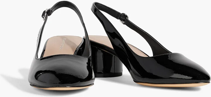 Bridget patent-leather slingback pumps - Image 2