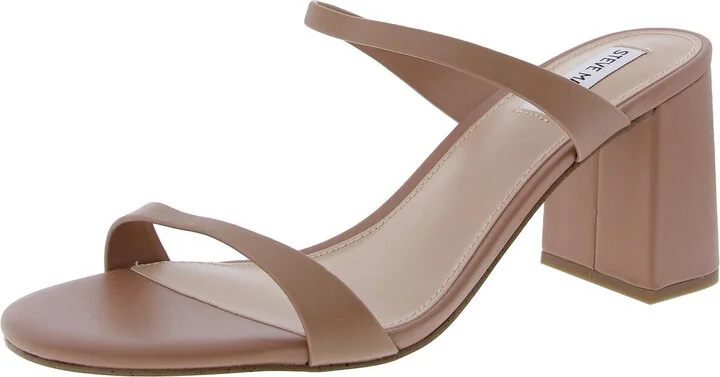 Bridgette Womens Embossed Leather Block Heel