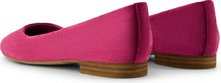 Briella Burgundy Crushed Velvet Flat - Image 4