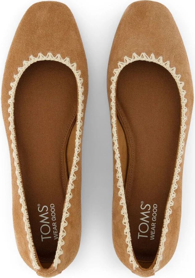 Briella Deco Stitch Suede Flat - Image 6