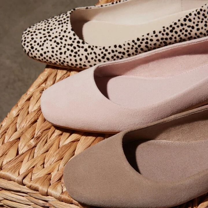 Briella Pink Suede Flat - Image 2