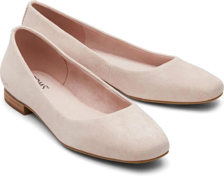 Briella Pink Suede Flat - Image 3