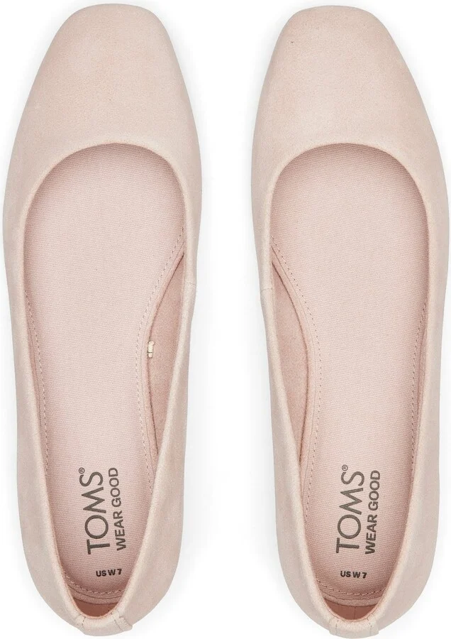 Briella Pink Suede Flat - Image 5
