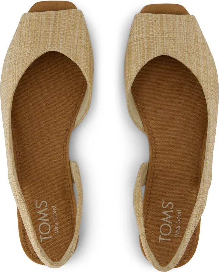 Briella Slingback Flat Almond Raffia - Image 5