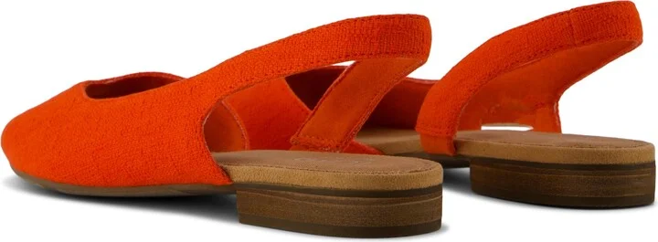 Briella Slingback Flat Flame Two Tone Slub - Image 3