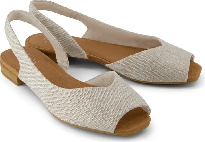 Briella Slingback Flat Natural Yarn Dye - Image 4